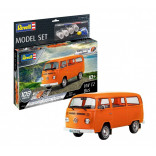 KIT PARA MONTAR REVELL MODEL SET EASY-CLICK VW T2 BUS 1/24 109 PEÇAS COMPLETO COM TINTAS E PINCEL REV 67667